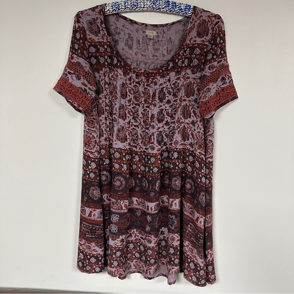 Urban Outfitters | Ecote' Dress, Tiny Pleats, Lace Sleeves,  bohemian vibes, S